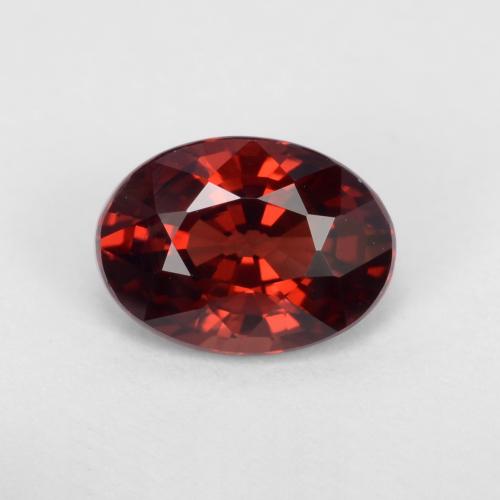 Red Pyrope 1 Carat Oval from Mozambique Gemstone