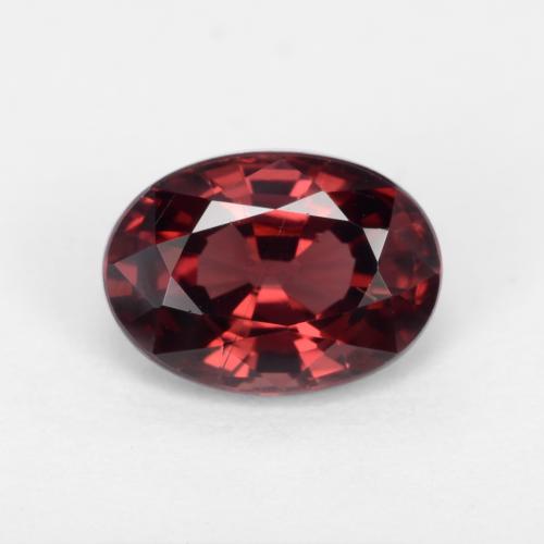 Темно-красный Гранат Пироп Камень - 1.2ct Фасетный Овал (ID: 543564)