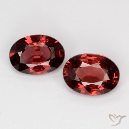 1.76 ct Oval Cut Pyrope Garnet, 6.9 x 5 mm From Mozambique, Photo A