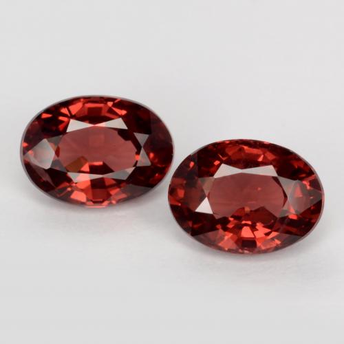 Deep Red Pyrope Garnet Gem - 1.1ct Oval Facet (ID: 543578)