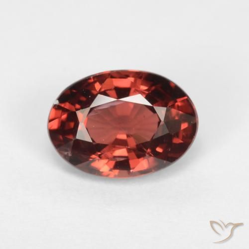 Deep Scarlet Red Гранат Пироп Камень - 1ct Фасетный Овал (ID: 543661)