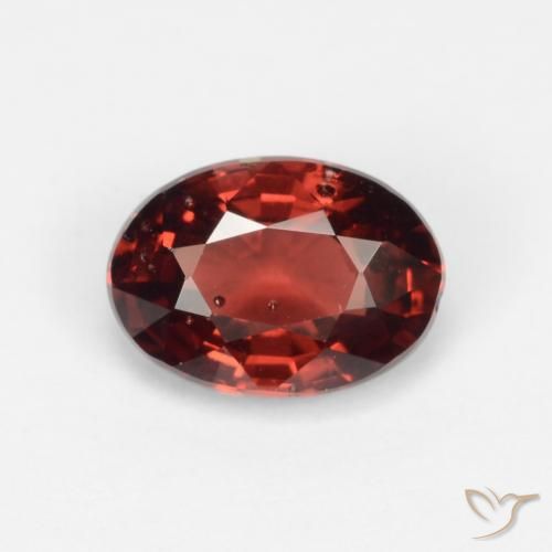 Deep Scarlet Red Pyrope Garnet Gem - 1.1ct Oval Facet (ID: 543662)