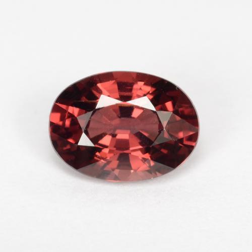Deep Red Pyrope Garnet Gem - 1ct Oval Facet (ID: 543663)