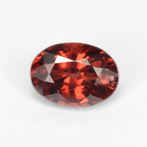 Medium Red Гранат Пироп Камень - 1.1ct Фасетный Овал (ID: 543664)