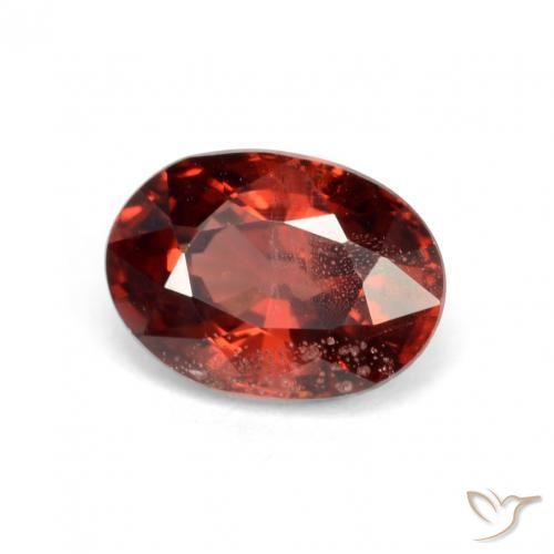 1.20 ct Red Pyrope Garnet Stone, Natural Pyrope Garnet in Oval Facet Shape for Sale