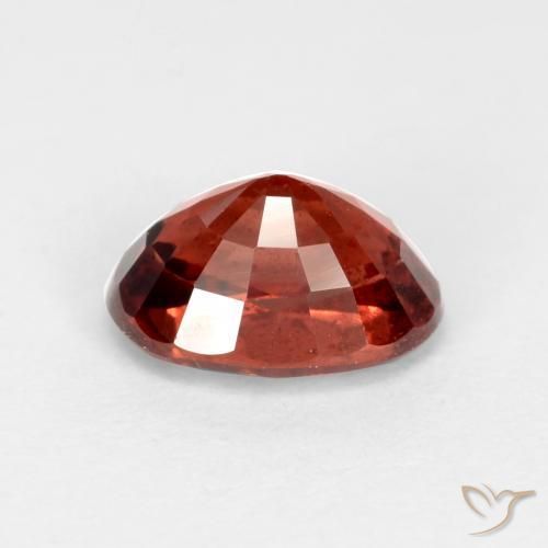 Pyrope Garnet Gemstone in 7 x 5.2 mm Size for Sale, Pyrope Garnet Stone in Dark Red Color