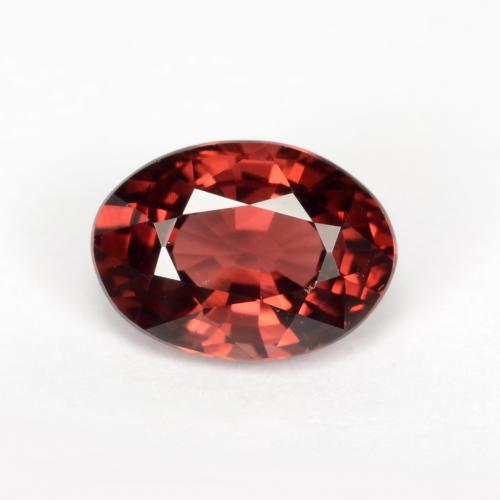 Темно-красный Гранат Пироп Камень - 1ct Фасетный Овал (ID: 543668)