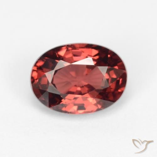 Granato piropo 7,1 x 5,2mm rosso Ovale sfaccettato dal Mozambico, peso di 1,18 ct, gemma naturale non trattati in purezza VVS-VS, 1 pezzo Granato piropo - Colore: Rosso scuro, durezza Mohs di 6,5 - 7,5 adatto per gioielli da indossare ogni giorno, Photo A