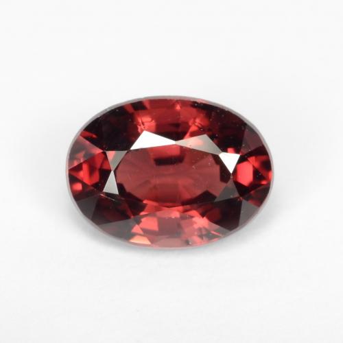 Granate Piropo Rojo oscuro Ovalada de 1.11 ct de Mozambique, dimensión 7 x 5,2mm, piedra preciosa natural No tratado, claridad vvs-vs, Granate Piropo Forma ovalada de 1 pieza, dureza de Mohs de 6.5 - 7.5 Adecuado para joyas de uso diario , Photo A
