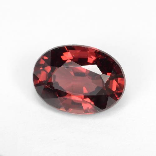 1.11 ct Red Pyrope Garnet Stone, Natural Pyrope Garnet in Oval Facet Shape for Sale