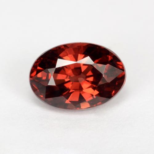 Темно-красный Гранат Пироп Камень - 1.2ct Фасетный Овал (ID: 543672)