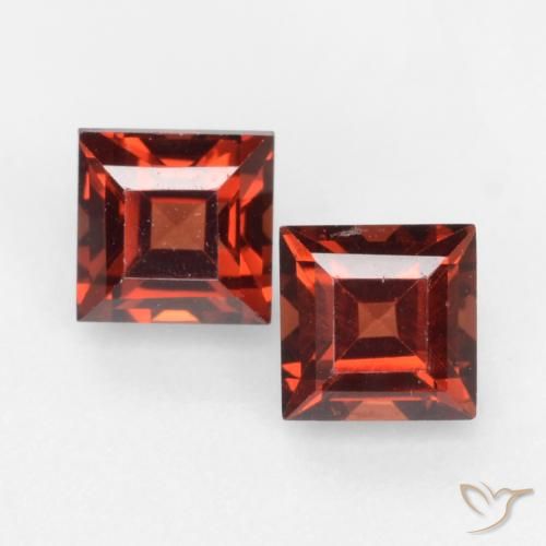 1.04 ct Square Cut Pyrope Garnet, 4.2 x 4.1 mm From Mozambique, Photo A
