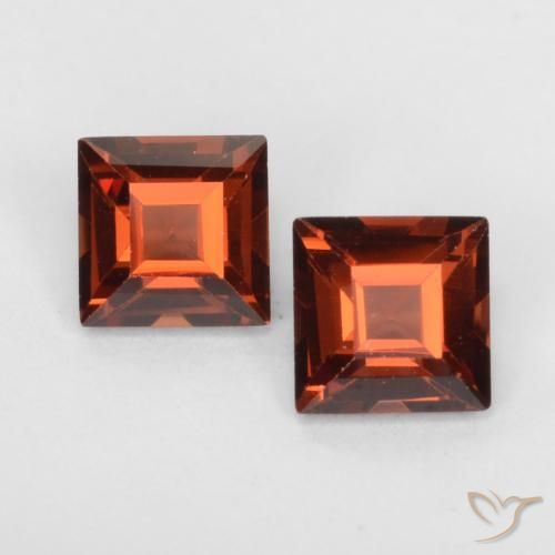 0.88 ct Square Cut Pyrope Garnet, 4.2 x 4.2 mm From Mozambique, Photo A