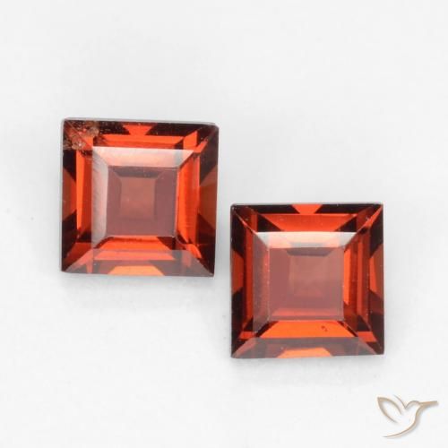 0.94 ct Square Cut Pyrope Garnet, 4.2 x 4.2 mm From Mozambique, Photo A