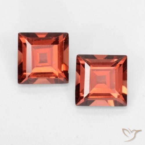 0.88 ct Square Cut Pyrope Garnet, 4.2 x 4.1 mm From Mozambique, Photo A