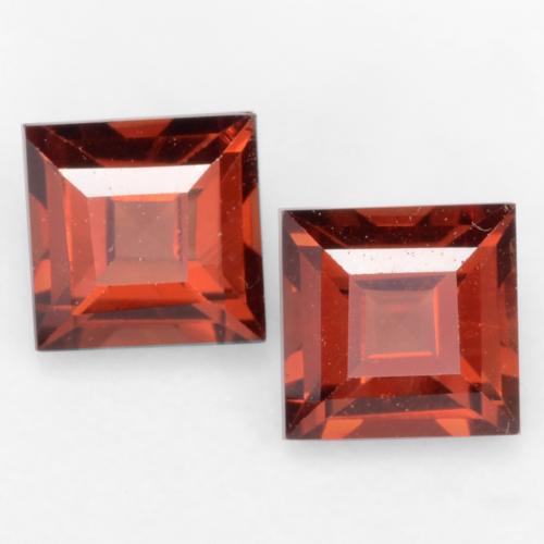 Rojo escarlata Granate Piropo Gema - 0.5ct Forma cuadrada (ID: 544000)