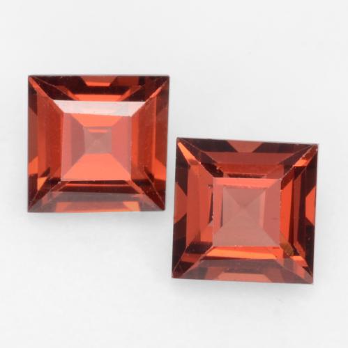 Deep Red Pyrope Garnet Gem - 0.4ct Square Facet (ID: 544006)