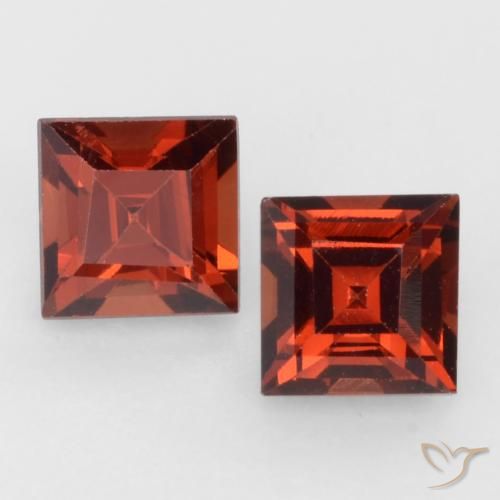 0.94 ct Square Cut Pyrope Garnet, 4.1 x 4.1 mm From Mozambique, Photo A