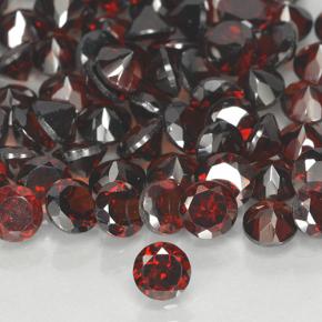 3.97 ctw Red Pyrope Garnet Gemstones, Pyrope Garnet Gems in Round Facet Shape for Sale.