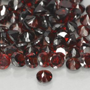 Pyrope Garnet Gemstones in 4 mm (calibrated) Size for Sale, Pyrope Garnet Stones in Deep Red Color