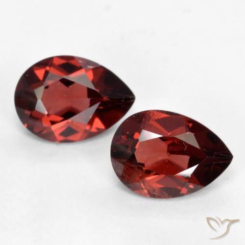 1.82ctw Natural Deep Red Pyrope Garnet, Pear Shape, VS