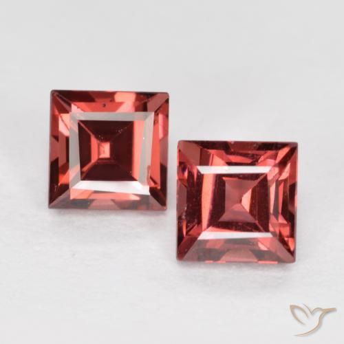 1.07 ct Square Cut Pyrope Garnet, 4.2 x 4.1 mm From Mozambique, Photo A