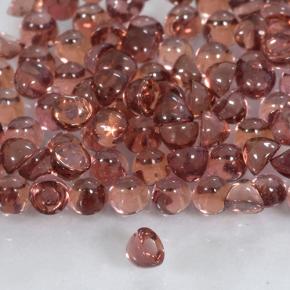 0.55 ctw Red Pyrope Garnet Stones, Natural Pyrope Garnet in Round Cabochon Shape for Sale