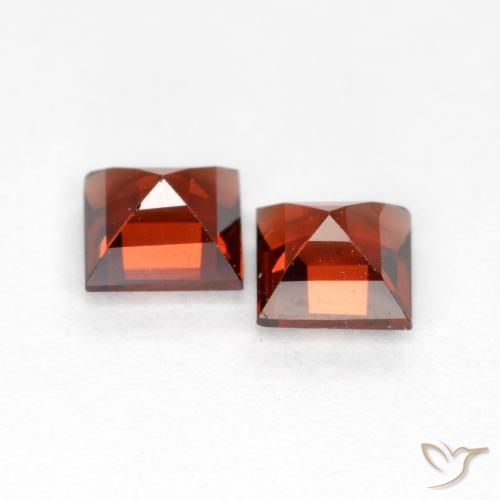 Pyrope Garnet Gemstones in 4 x 4 mm (calibrated) Size for Sale, Pyrope Garnet Stones in Bright Red Color