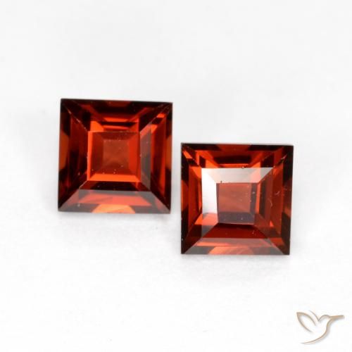 0.94 ct Square Cut Pyrope Garnet, 4.2 x 4.2 mm From Mozambique, Photo A