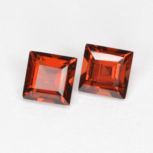 0.92 ctw Red Pyrope Garnet Stones, Natural Pyrope Garnet in Square Facet Shape for Sale