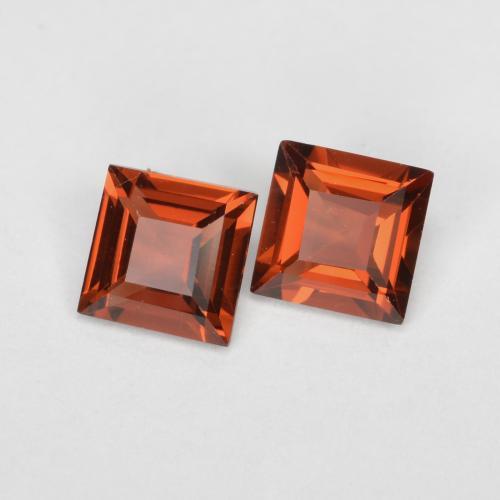 Deep Red Pyrope Garnet Gem - 0.4ct Square Facet (ID: 560980)