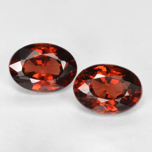 Currant Red Гранат Пироп Камень - 1.1ct Фасетный Овал (ID: 561025)