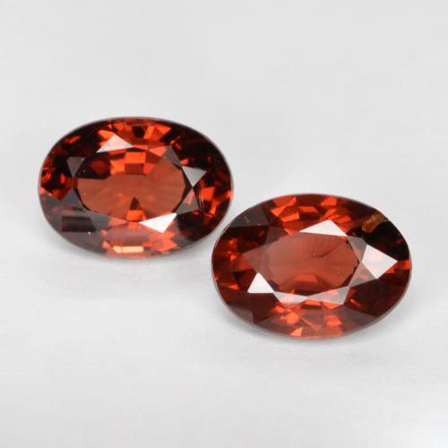 Темно-красный Гранат Пироп Камень - 1ct Фасетный Овал (ID: 561027)