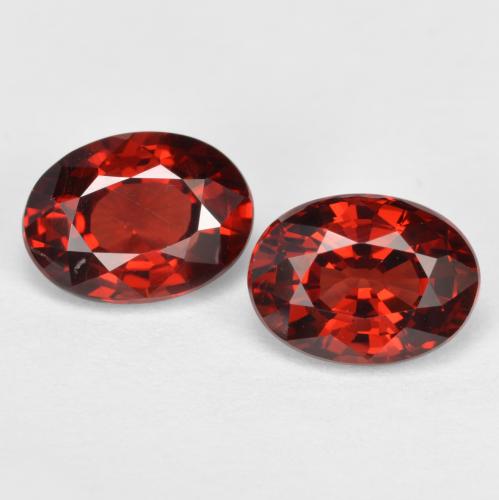 Currant Red Pyrope Garnet Gem - 1.1ct Oval Facet (ID: 561929)
