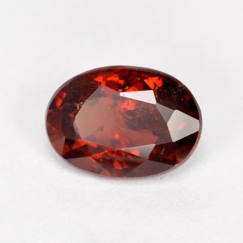 0.95 ct Red Pyrope Garnet Stone, Natural Pyrope Garnet in Oval Facet Shape for Sale
