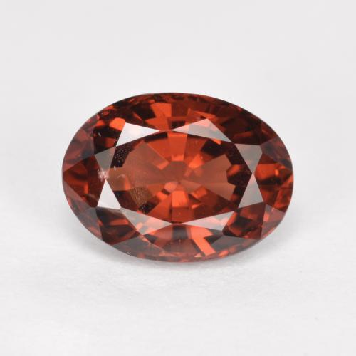 Medium Red Гранат Пироп Камень - 1ct Фасетный Овал (ID: 561945)