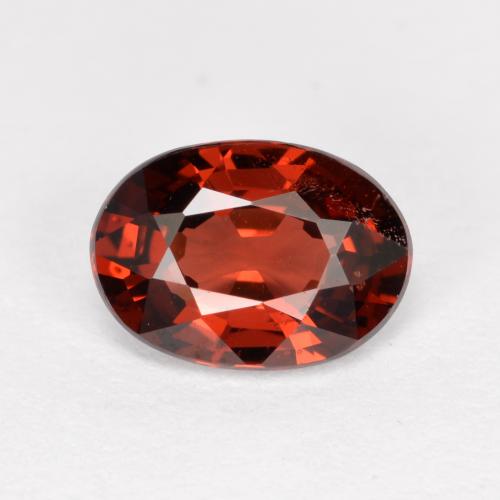 Sangria Red Pyrope Garnet Gem - 0.9ct Oval Facet (ID: 561946)