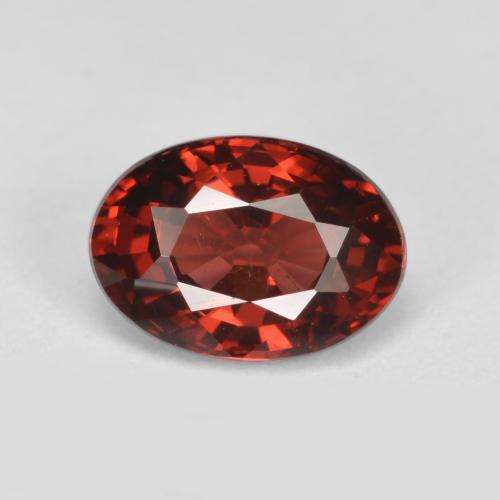 Sangria Red Гранат Пироп Камень - 1.2ct Фасетный Овал (ID: 563769)