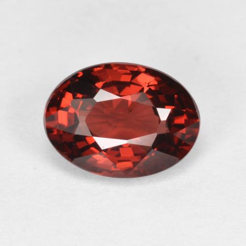 Sangria Red Pyrope Garnet Gem - 1.1ct Oval Facet (ID: 563773)