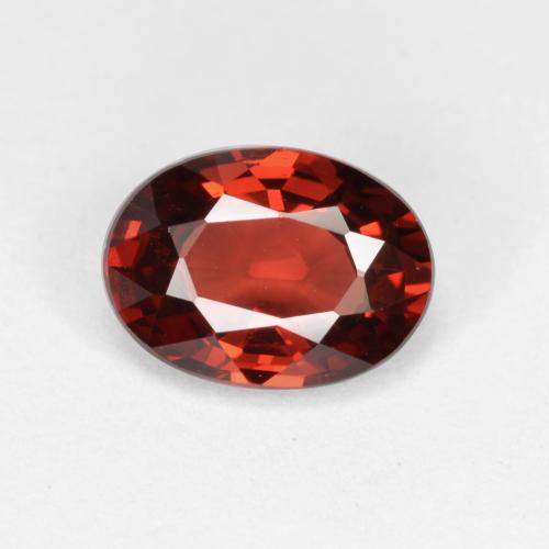Currant Red Гранат Пироп Камень - 1ct Фасетный Овал (ID: 563777)