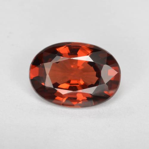 Rojo claro Granate Piropo Gema - 0.9ct Forma ovalada (ID: 564367)