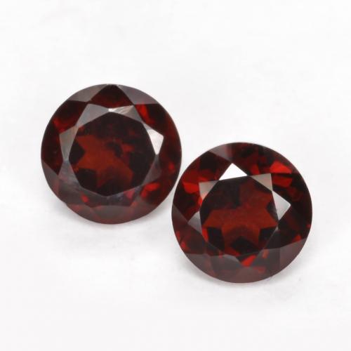 Rouge foncé Grenat Pyrope gemme - 0.4ct Facette ronde (ID: 567486)