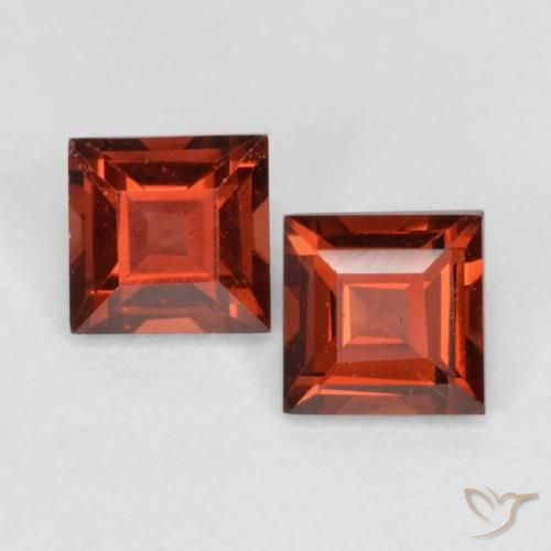 0.87 ct Square Cut Pyrope Garnet, 4.1 x 4 mm From Mozambique, Photo A