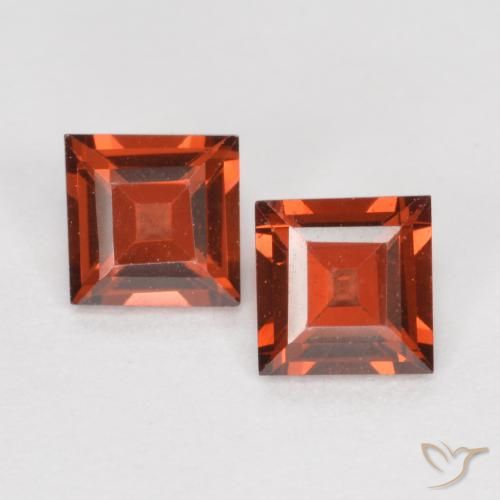 0.79 ct Square Cut Pyrope Garnet, 4.1 x 4 mm From Mozambique, Photo A