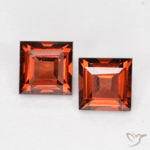 0.94 ct Square Cut Pyrope Garnet, 4.2 x 4.1 mm From Mozambique, Photo A