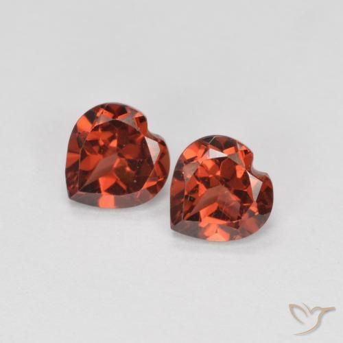 1.20ctw Natural Bright Red Pyrope Garnet, Heart, VS