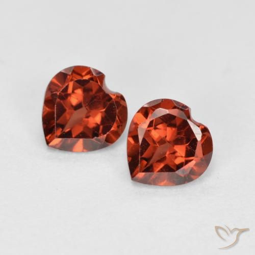 1.19ctw Natural Bright Red Pyrope Garnet, Heart, VS