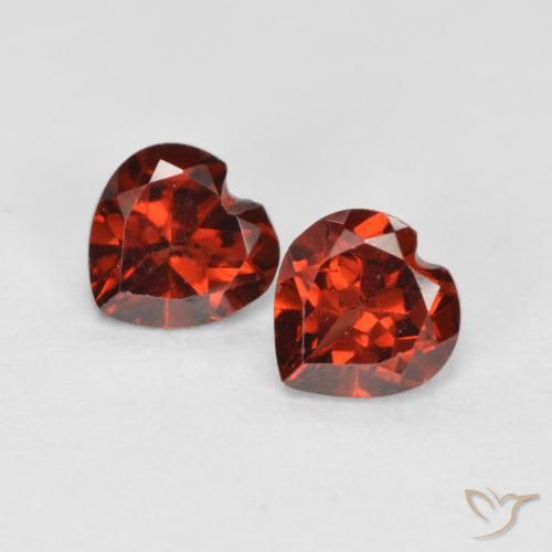1.17ctw Natural Currant Red Pyrope Garnet, Heart, VS
