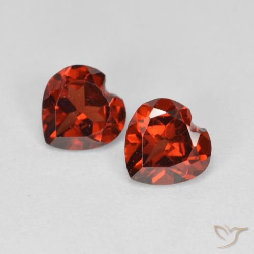 1.19ctw Natural Medium Red Pyrope Garnet, Heart, VS
