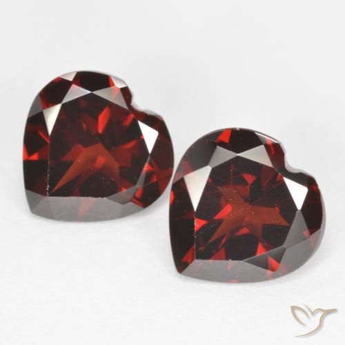 3.75ctw Natural Dark Red Pyrope Garnet, Heart, VVS-VS